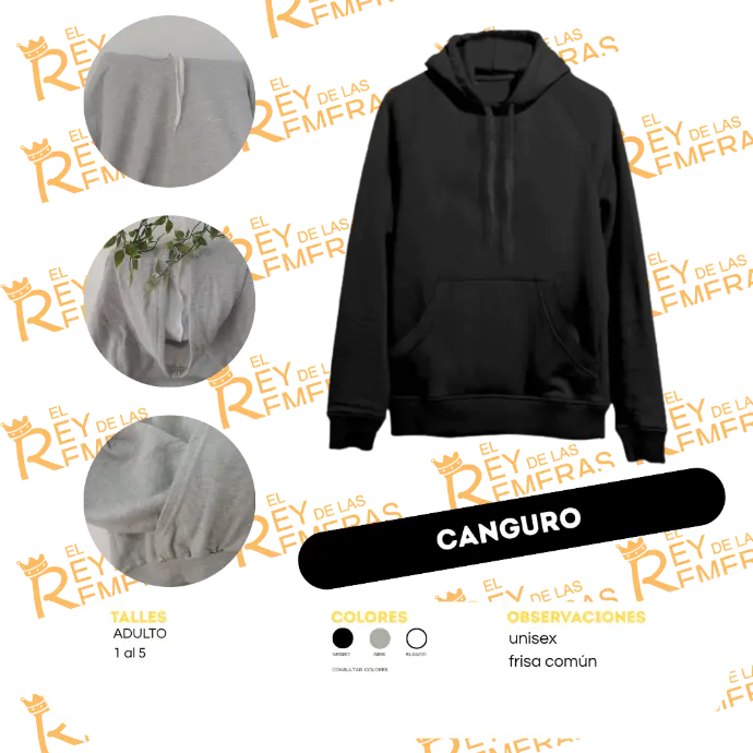 [BAEAA] Buzo Canguro Adulto Frisa