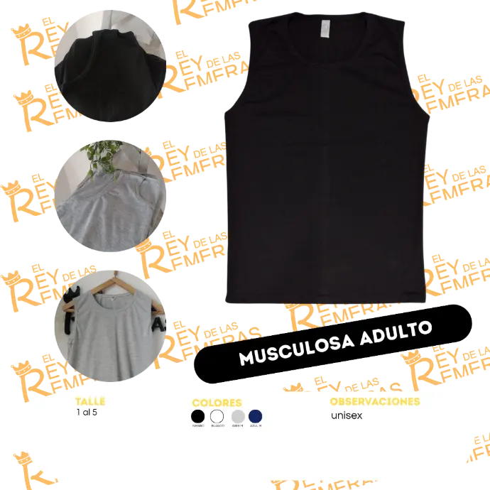 [AAEAA] Musculosa Adulto Algodón