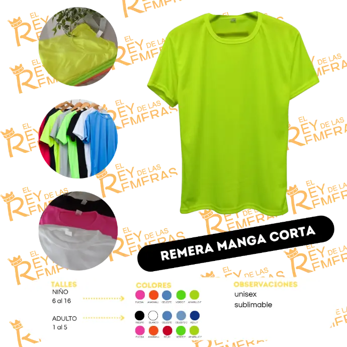 [AEBAA] Remeras Adulto Set deportivo