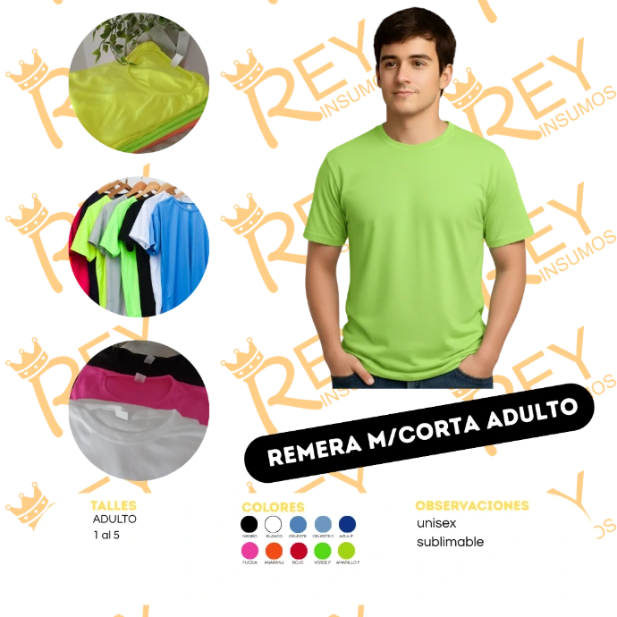Remeras Adulto Set deportivo