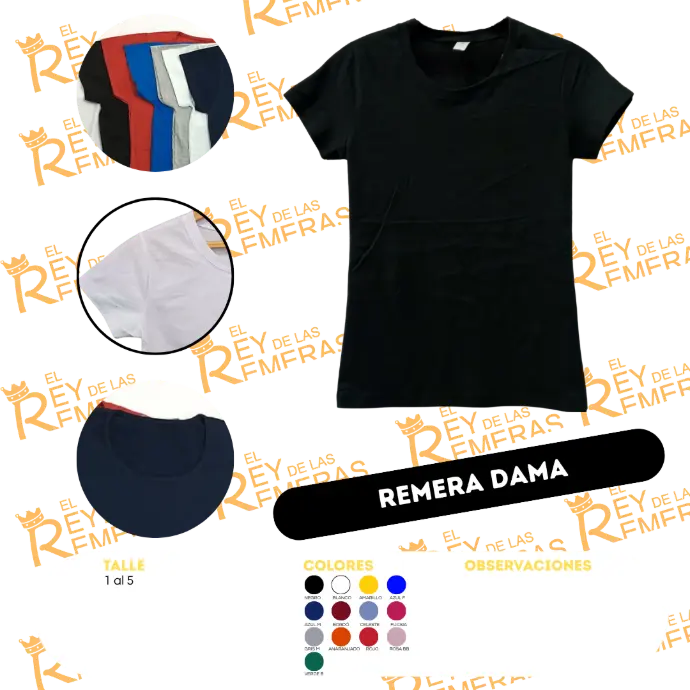 [ABBAA] Remeras Mujer Algodón Peinado