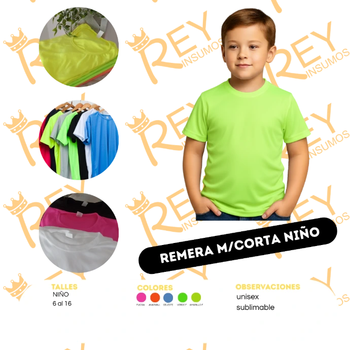 [AEAAA] Remeras Niños Set Deportivo