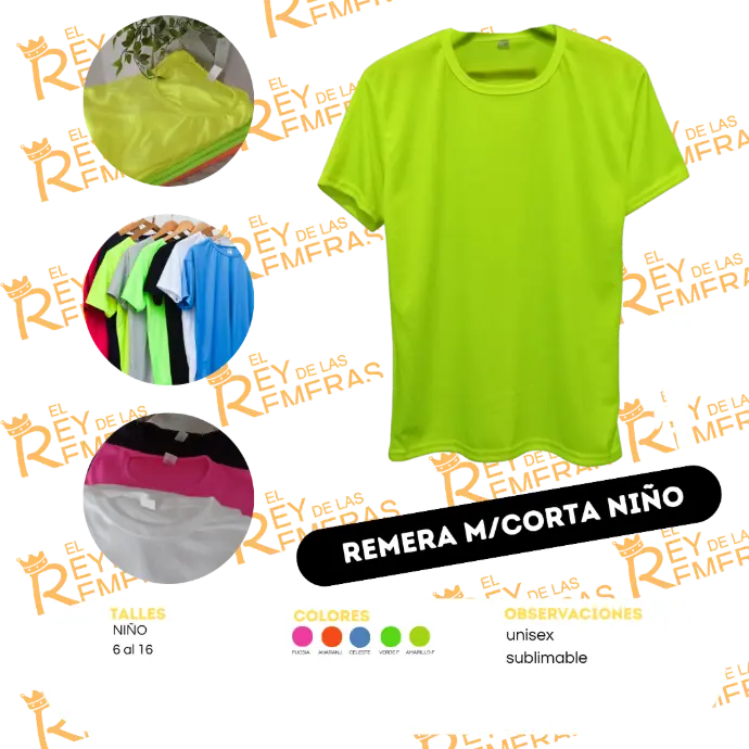 [AEAAA] Remeras Niños Set Deportivo