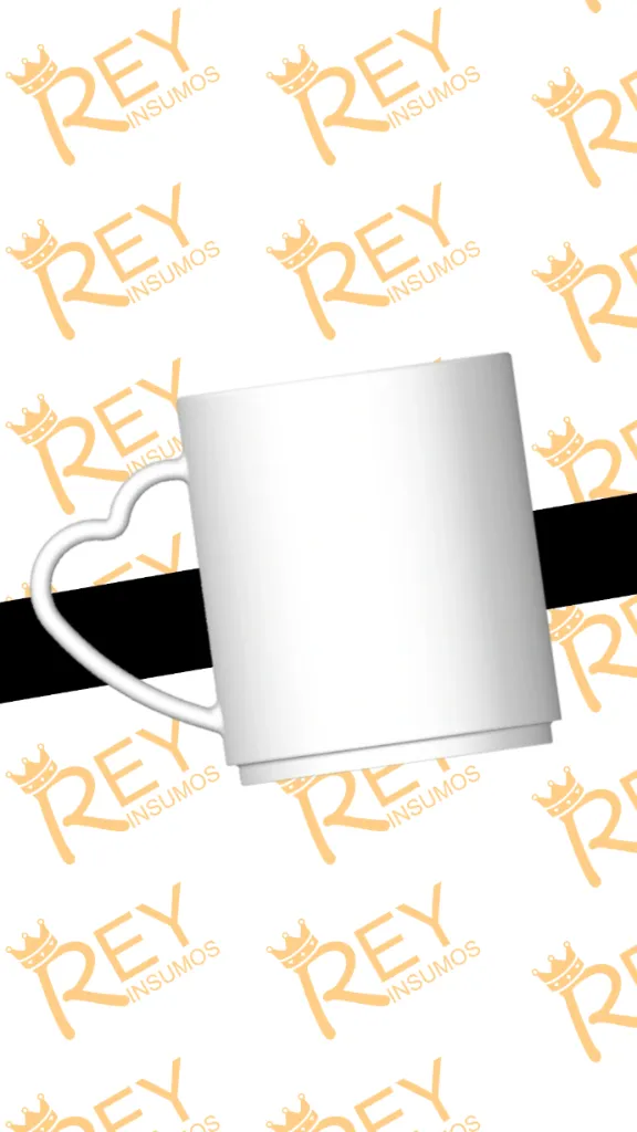 Taza con asa de corazon