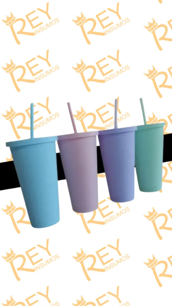 Vaso Eco con sorbete 460ml