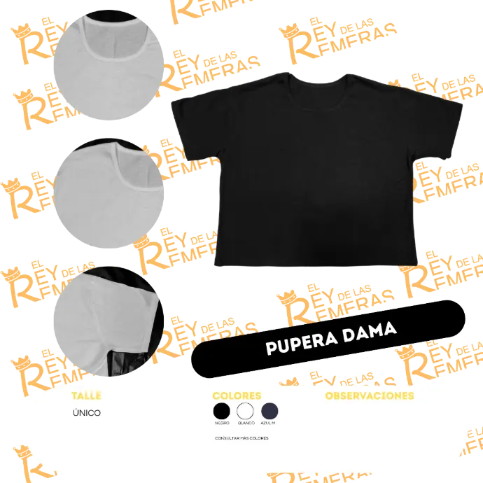 [ABKAA] Pupera Dama Algodón Peinado (Blanco)