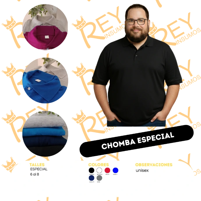 [ADCAA] Chomba Adulto Especial Pique (XXXL (6), Blanco)