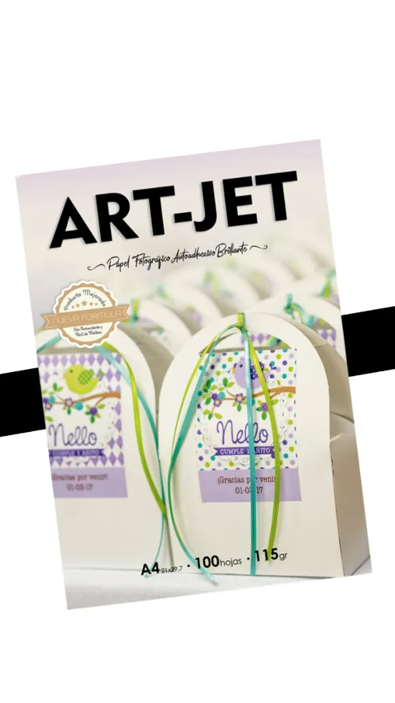 Autoadhesivo Brillante 115gr x 100 hojas - Papel Fotografico