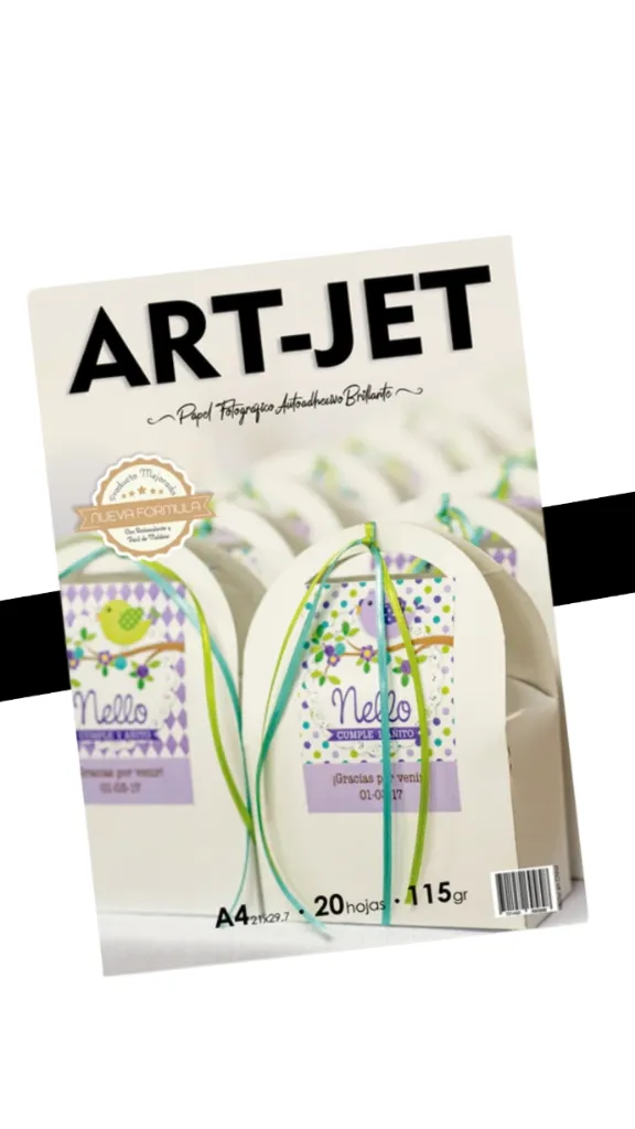 Autoadhesivo Brillante 115gr x 20 hojas - Papel Fotografico